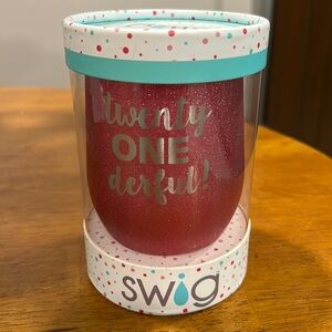 Swig 12oz Wine Cup  Twenty One-derful!